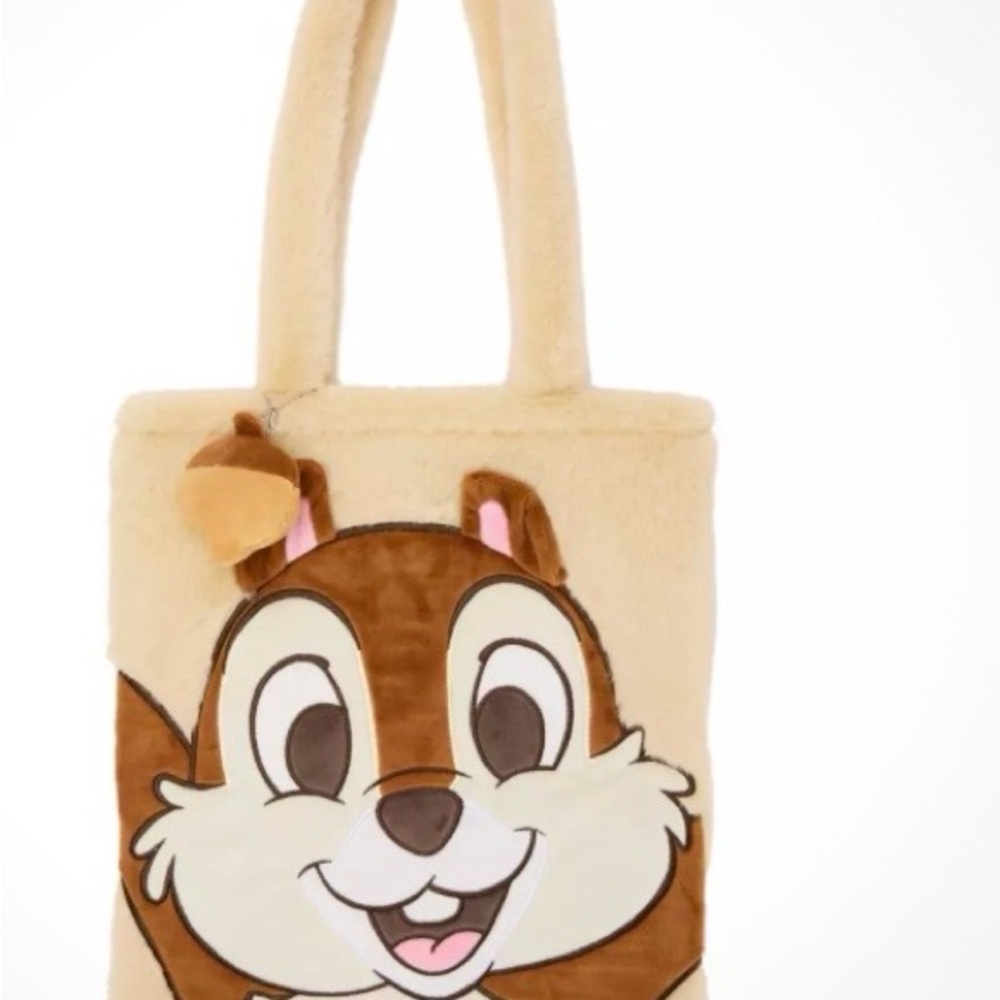 Disney Store Chip 'n Dale Plush Tote NWT